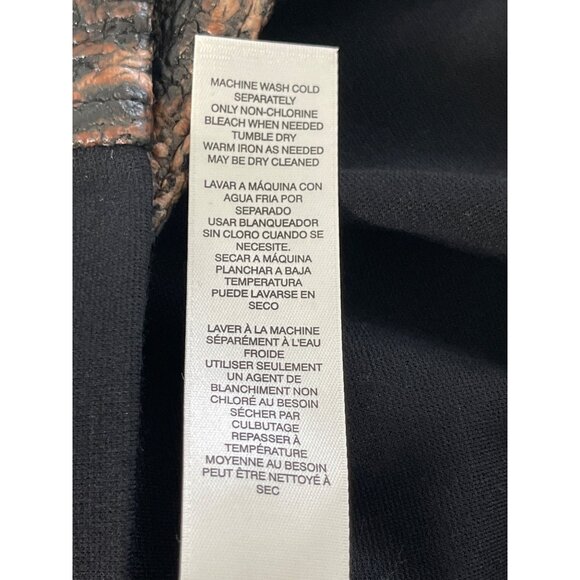 Chico's Animal Print Mixed Tweed Vest‎ Jacket Black Size 2 Large NWT $109 - Picture 10 of 13